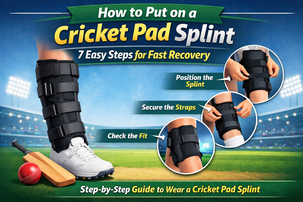 How to put on a cricket pad splint