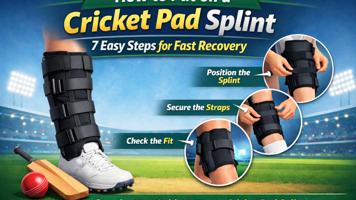 How to put on a cricket pad splint