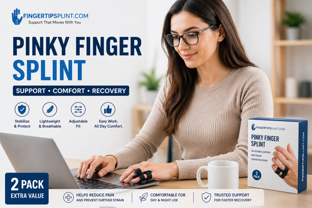 pinky finger splint for pain relief and finger support