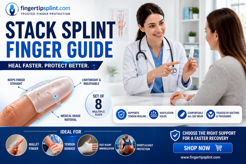 Stack Splint finger guide