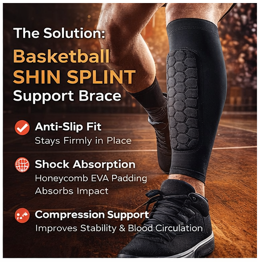 Basketball Shin Splint Support Brace 1pair – Best Shin Splint for Basketball & Sports Pain Relief - Image 7