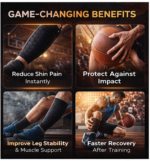 Basketball Shin Splint Support Brace 1pair – Best Shin Splint for Basketball & Sports Pain Relief - Image 8