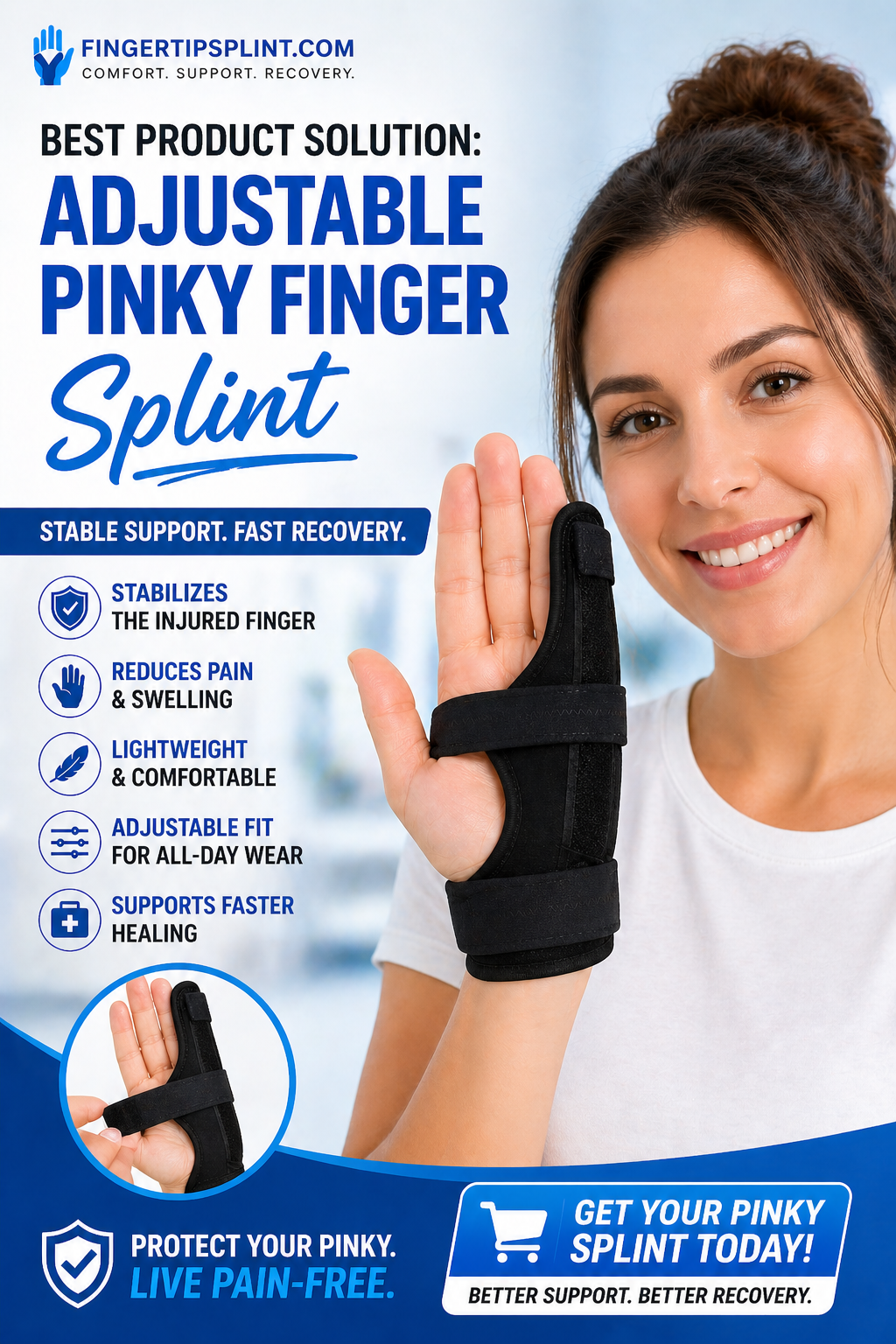 best adjustable pinky splint for broken pinky finger