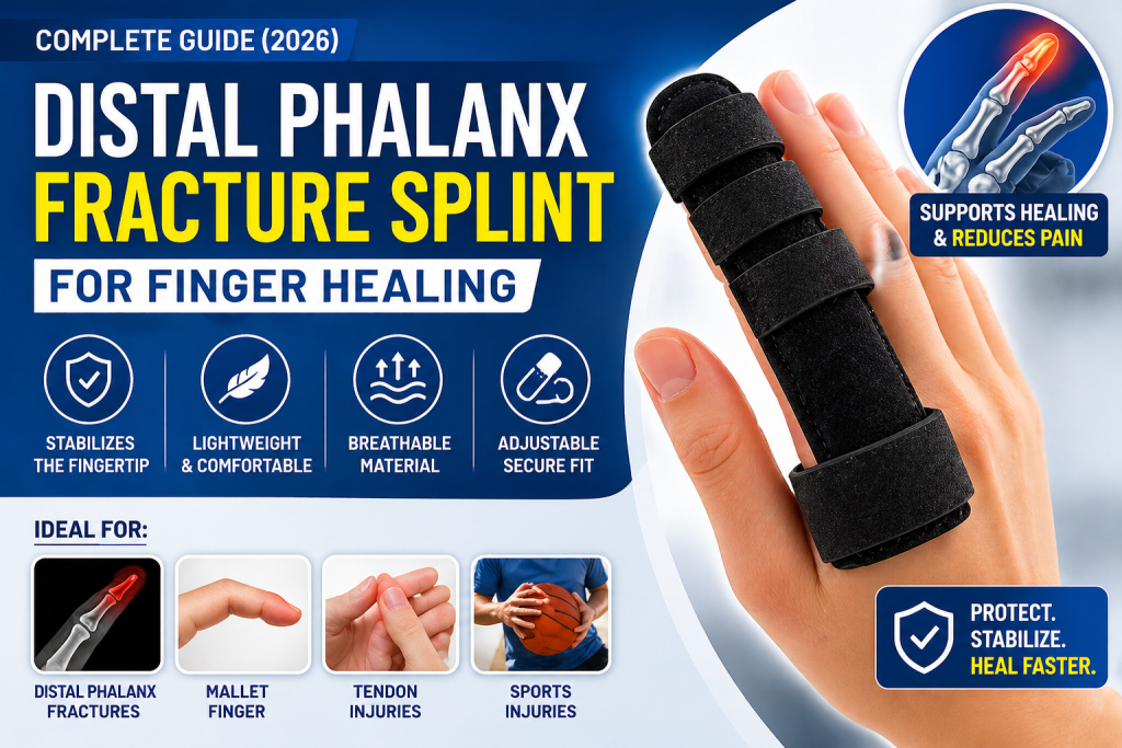 distal phalanx fracture splint for finger healing