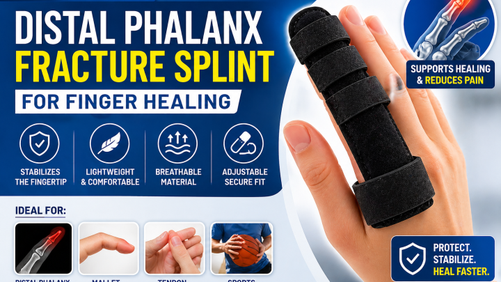 distal phalanx fracture splint for finger healing