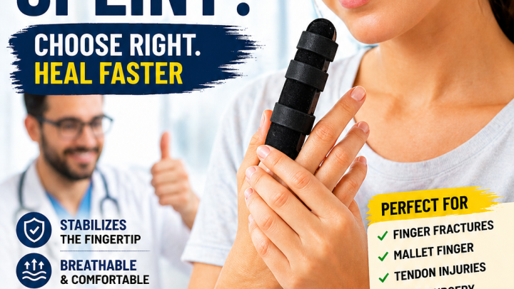 fingertip immobilizer splint for finger fracture