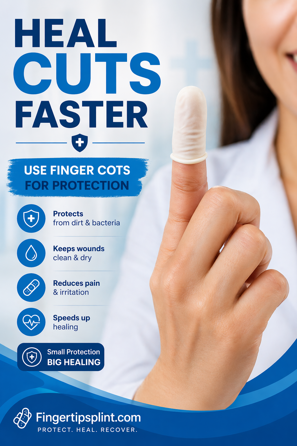 do finger cots help wounds heal faster
