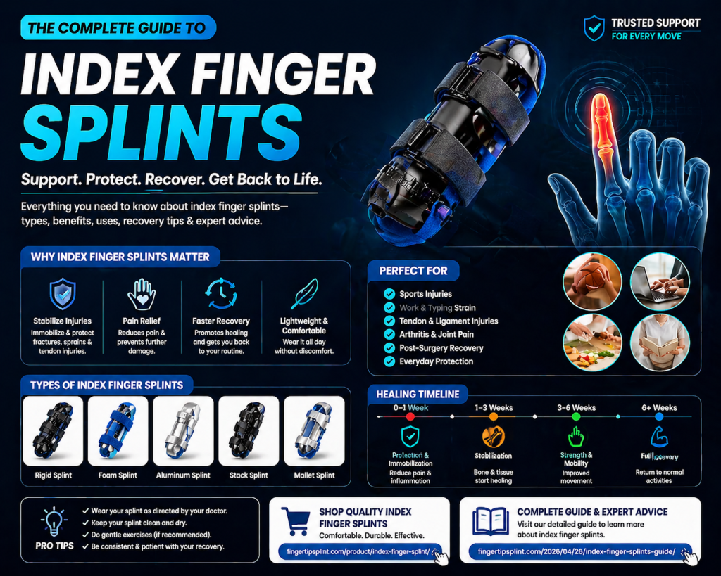 Index finger for splint