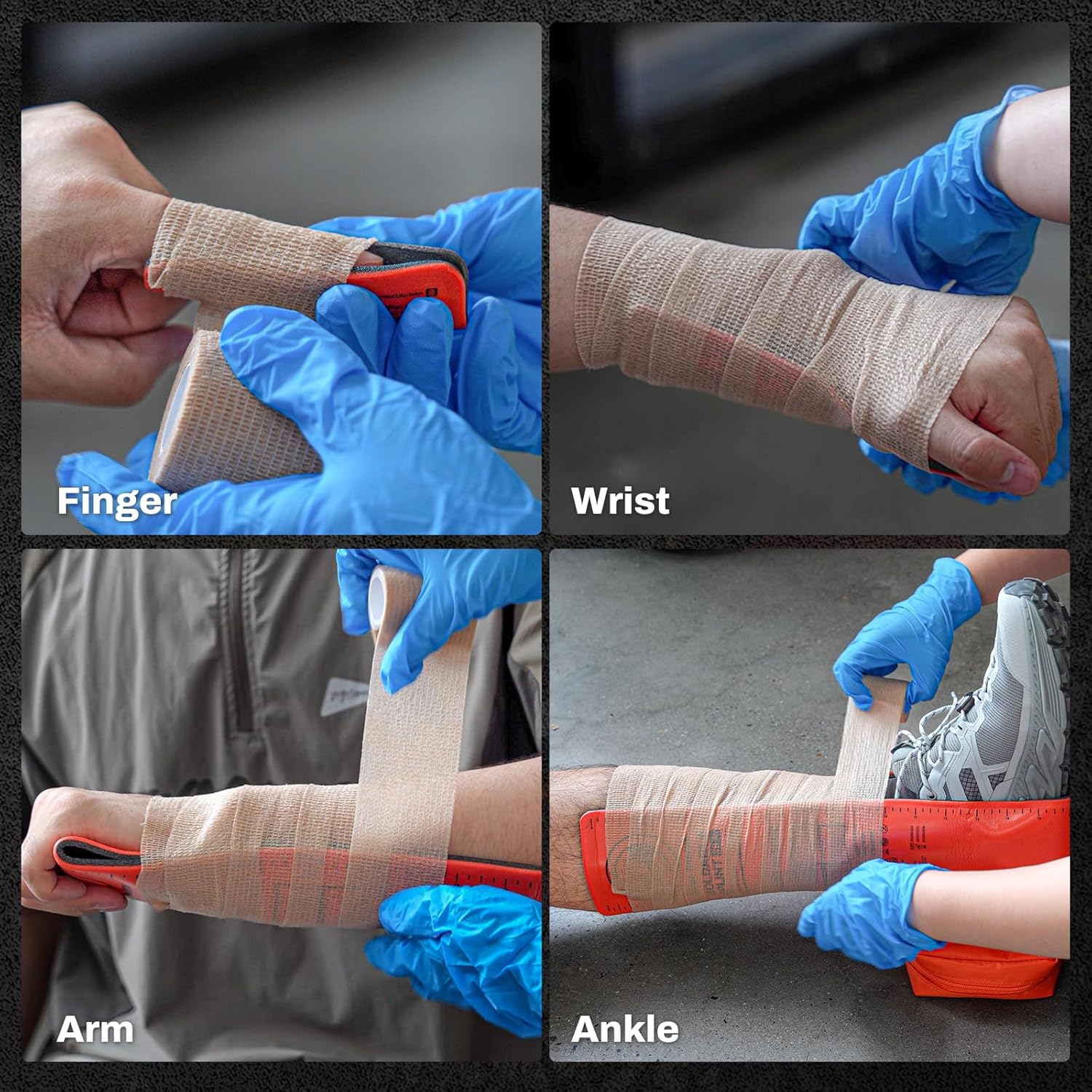 splint for first aid used on arm and wrist injury support