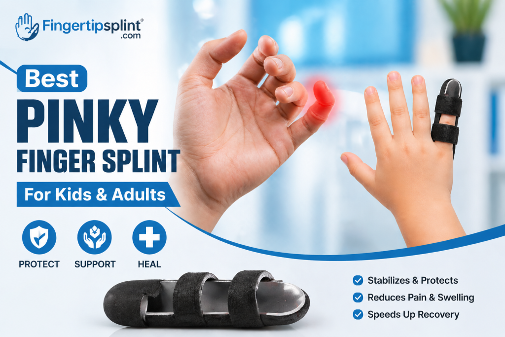 pinky finger splint for kids and adults adjustable support brace