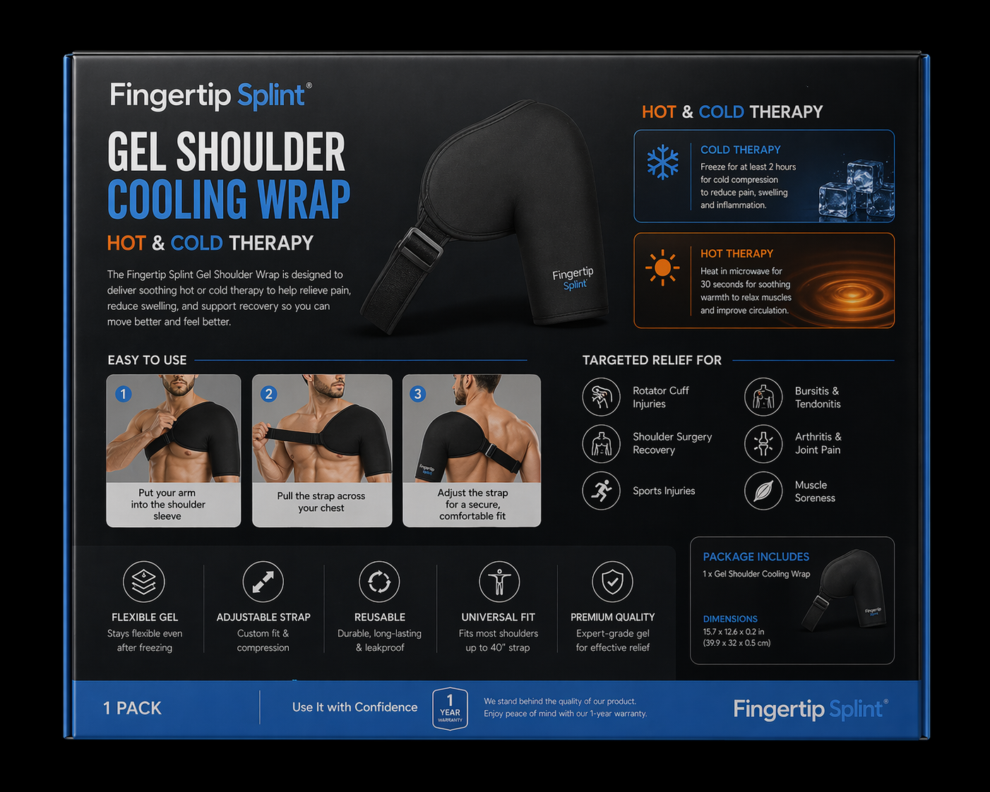 shoulder ice pack wrap
