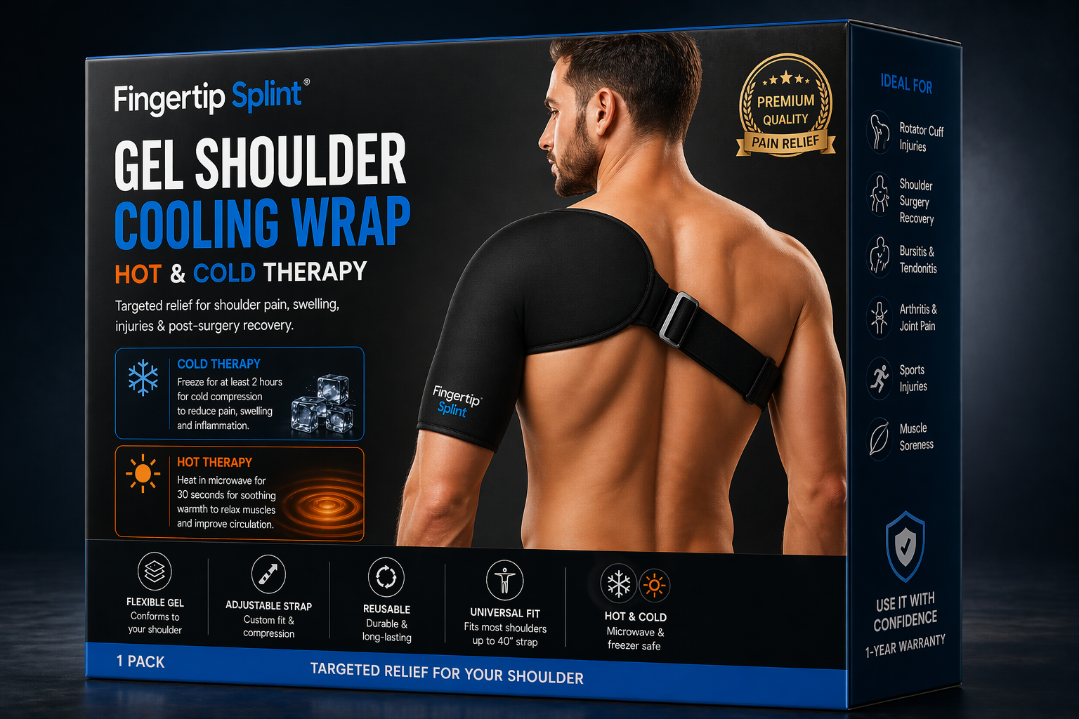 shoulder ice pack wrap