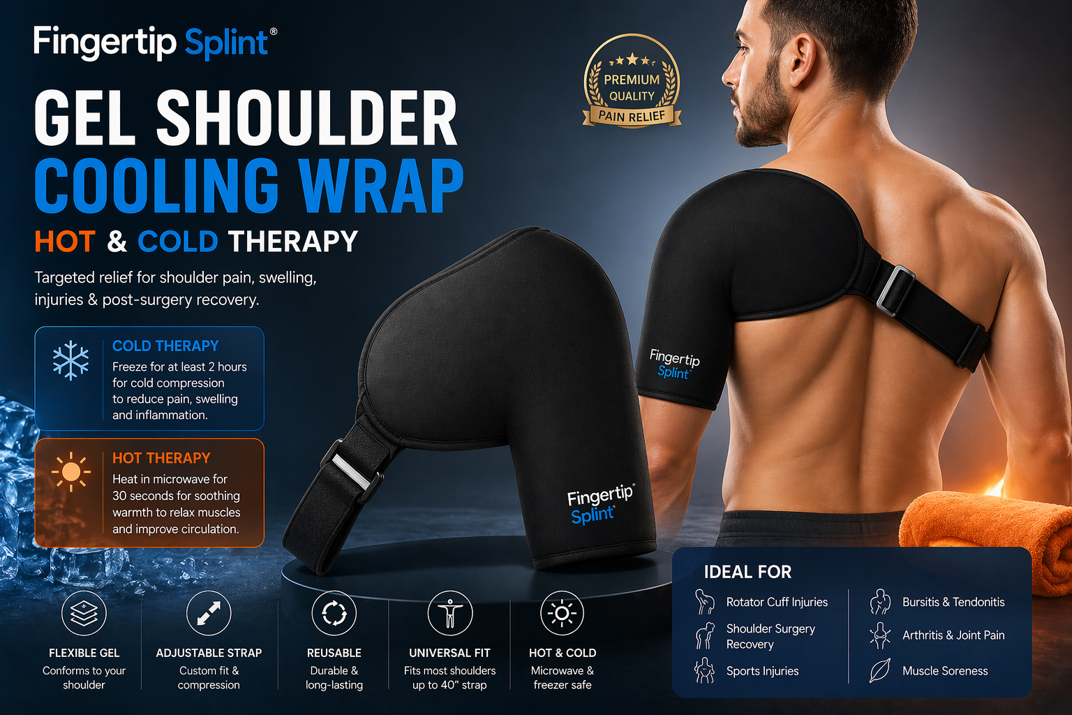 shoulder ice pack wrap