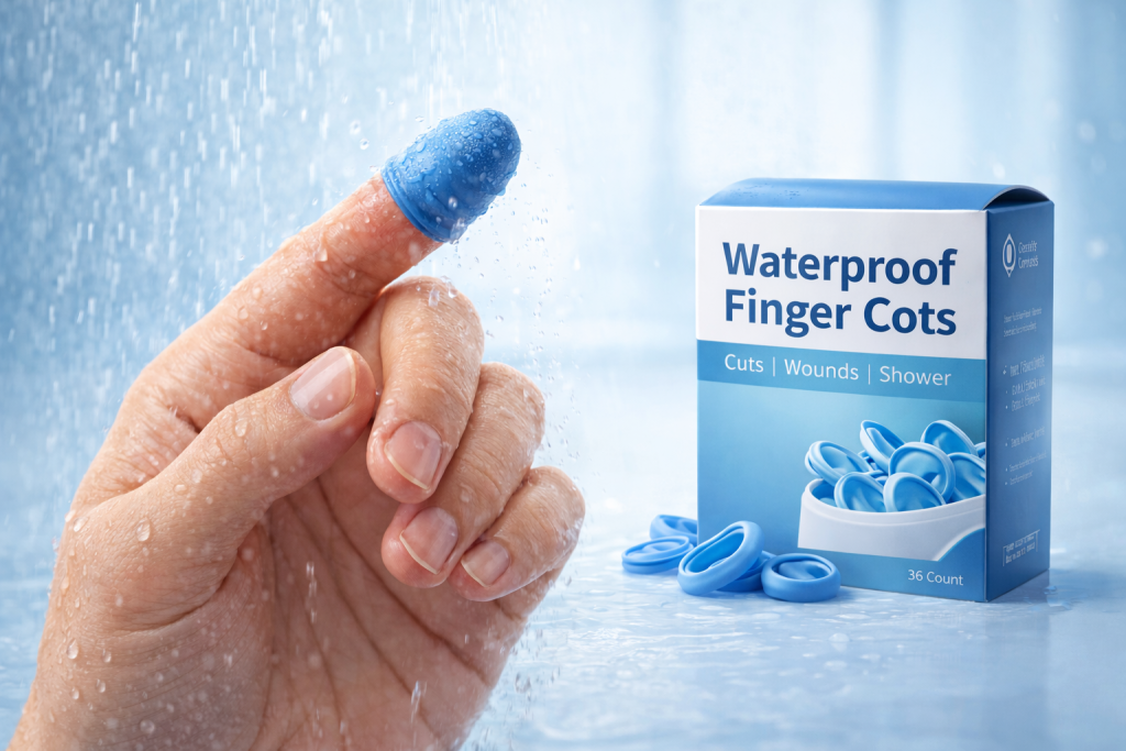 waterproof finger cots for shower