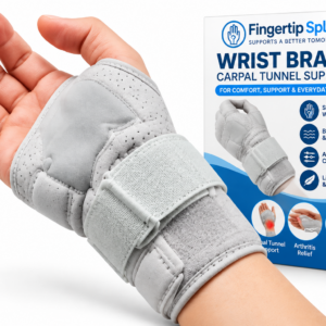 Adjustable wrist brace carpal tunnel support with breathable wrist guard