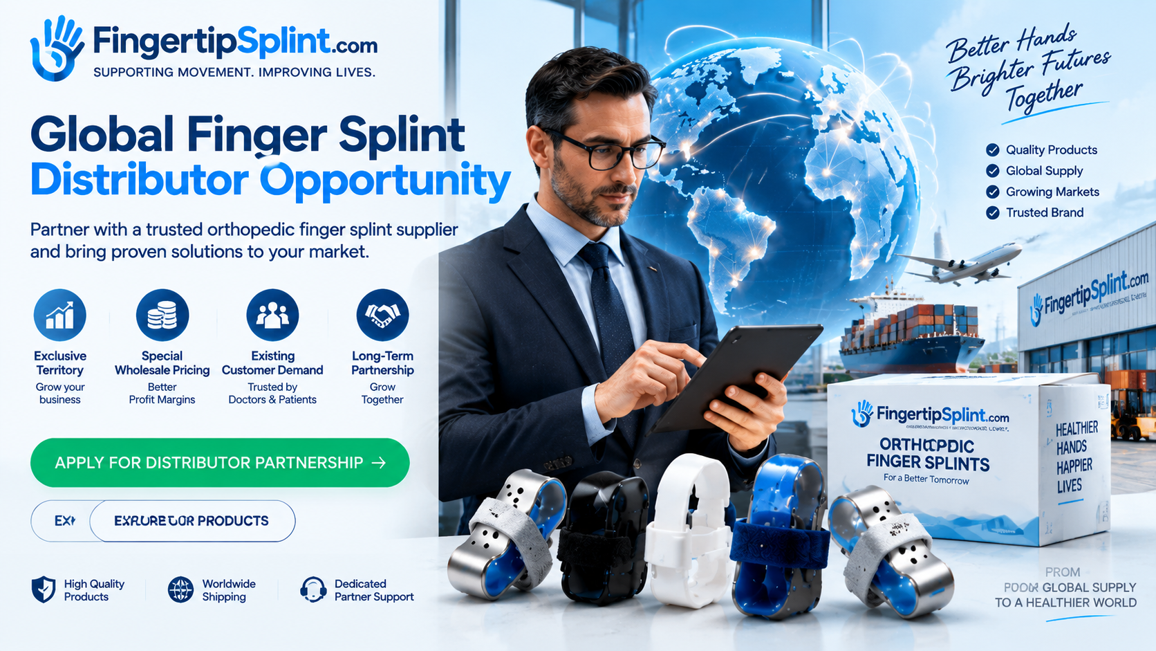 Global finger splint distributor opportunity for medical suppliers and healthcare businesses worldwide