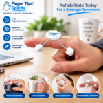 Adjustable finger rehabilitation splint fit and positioning