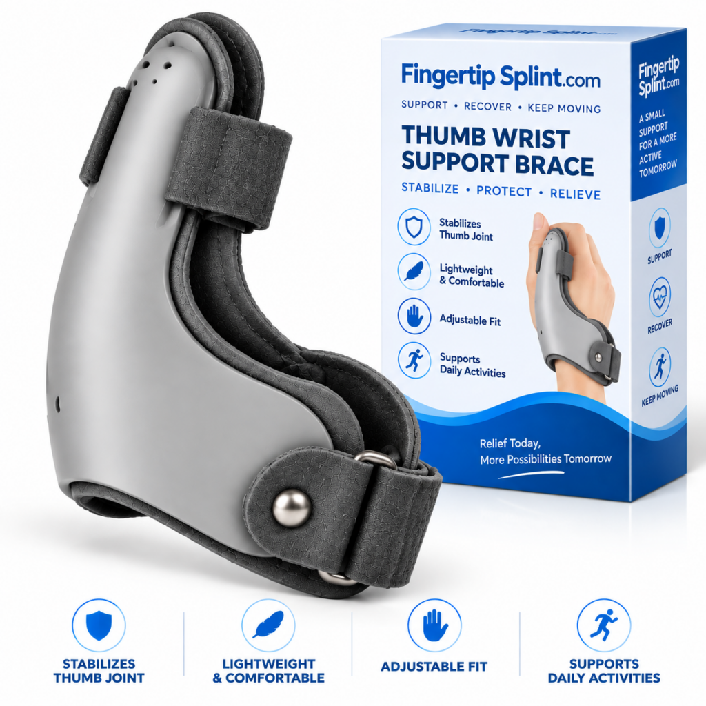 CMC thumb support compared with a regular thumb splint design