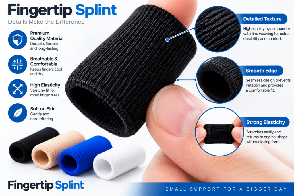 Finger sleeves compared with traditional finger supports for everyday use