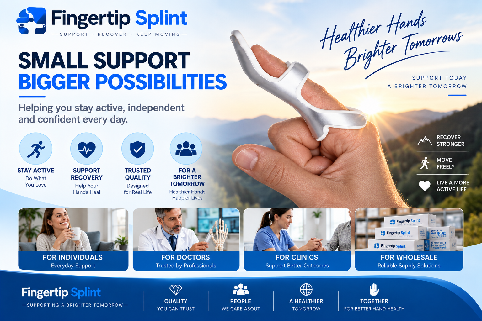 Fingertip Splint Relative Motion Extension Splint brand story