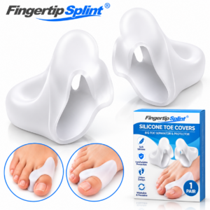Fingertip Splint silicone big toe separator covers 1 pair with branded packaging