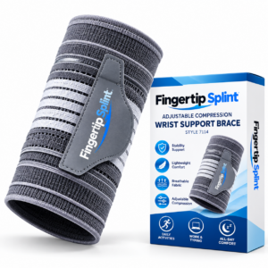 Fingertip Splint Style 7114 adjustable compression wrist support brace with professional packaging