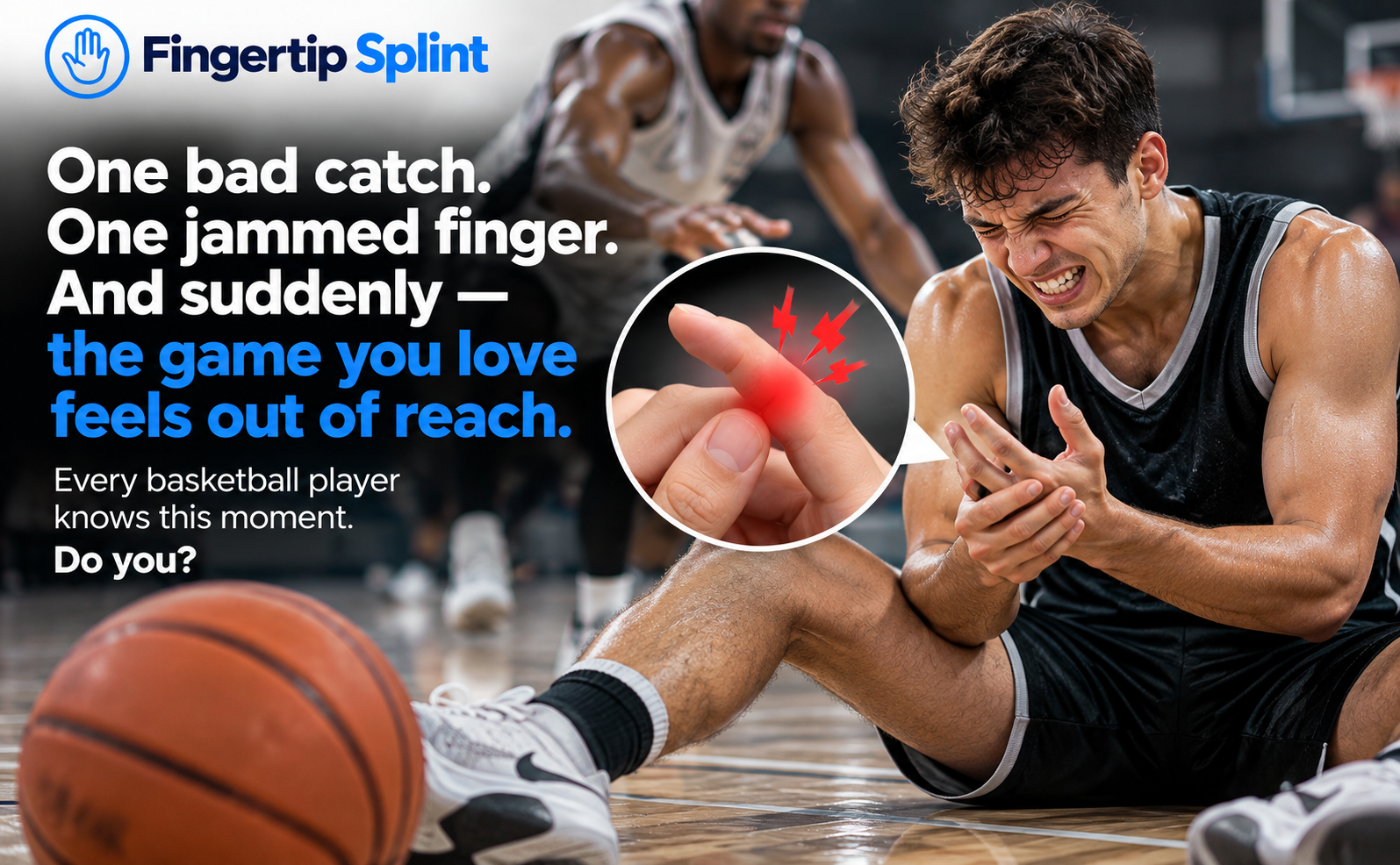 Fingertip Splint adjustable trigger finger brace basketball finger discomfort awareness