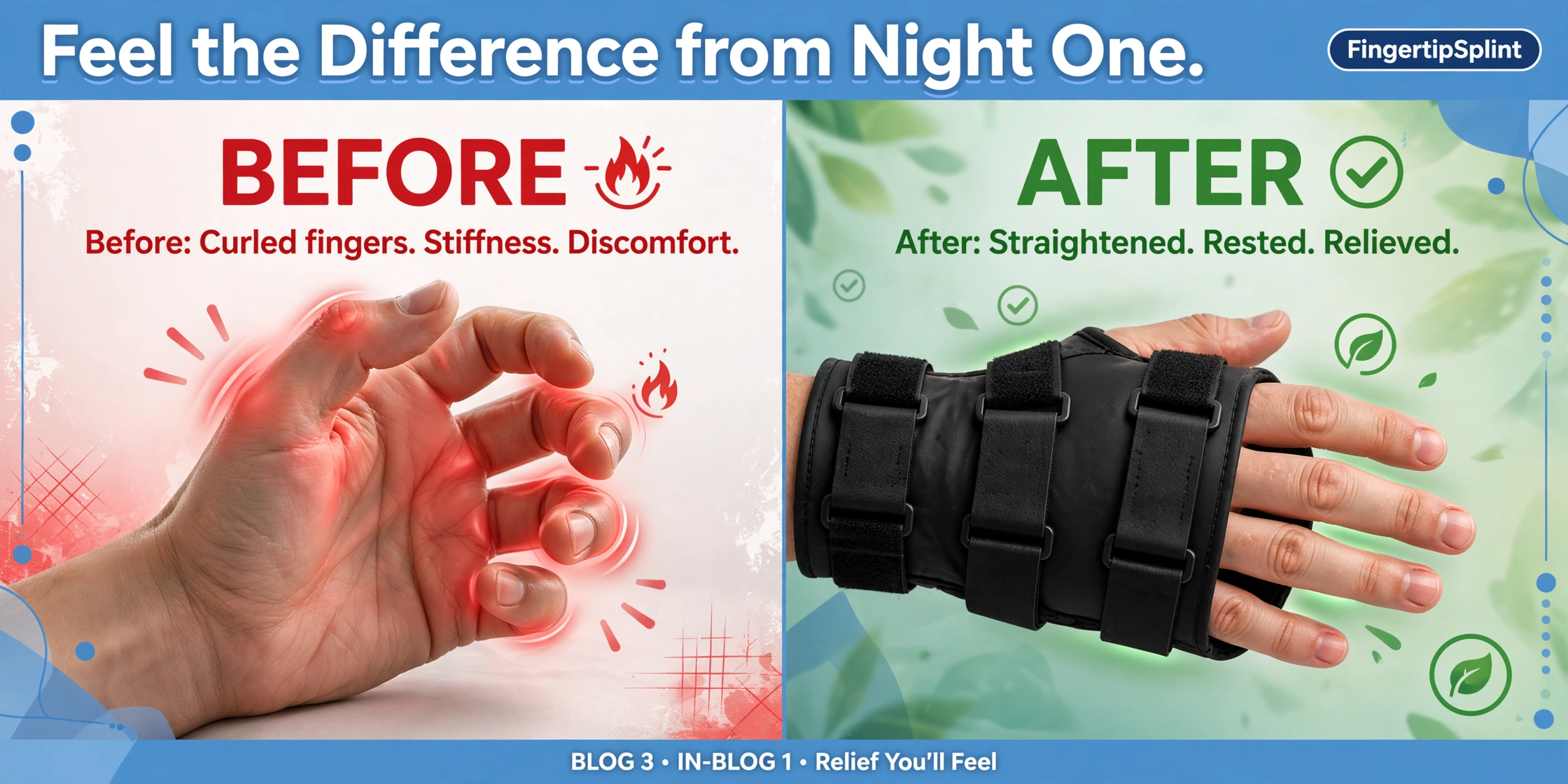 Resting hand splint compared to night splint and finger splint