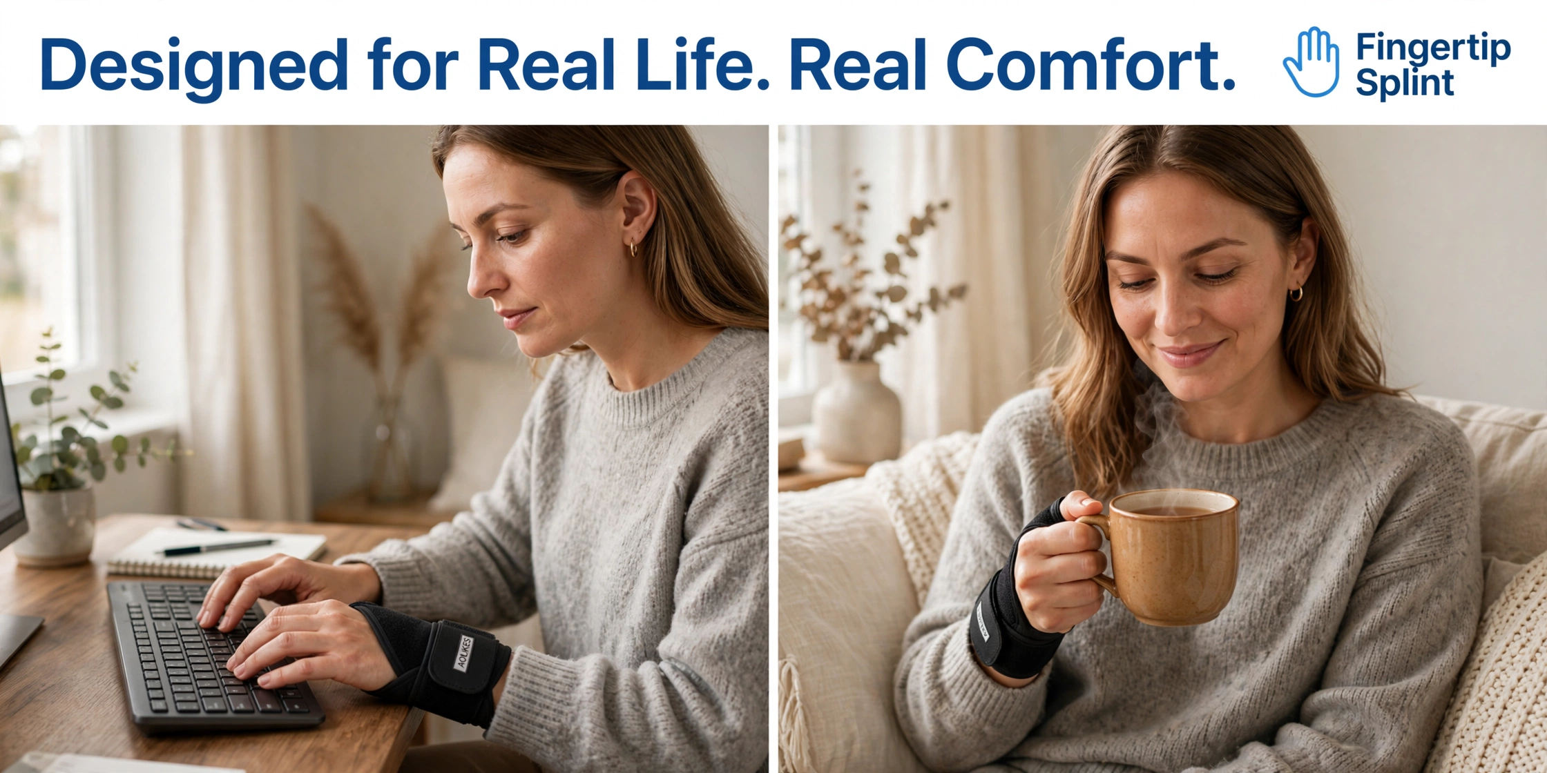 Real comfort with an arthritis wrist brace showing proper fit, secure positioning, and comfortable materials