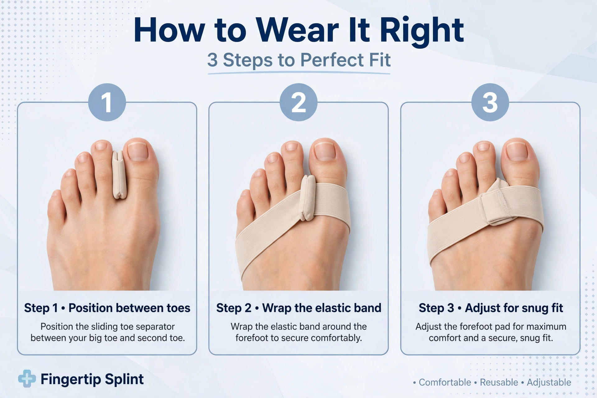 Elastic forefoot pad for overlapping toes and forefoot pressure