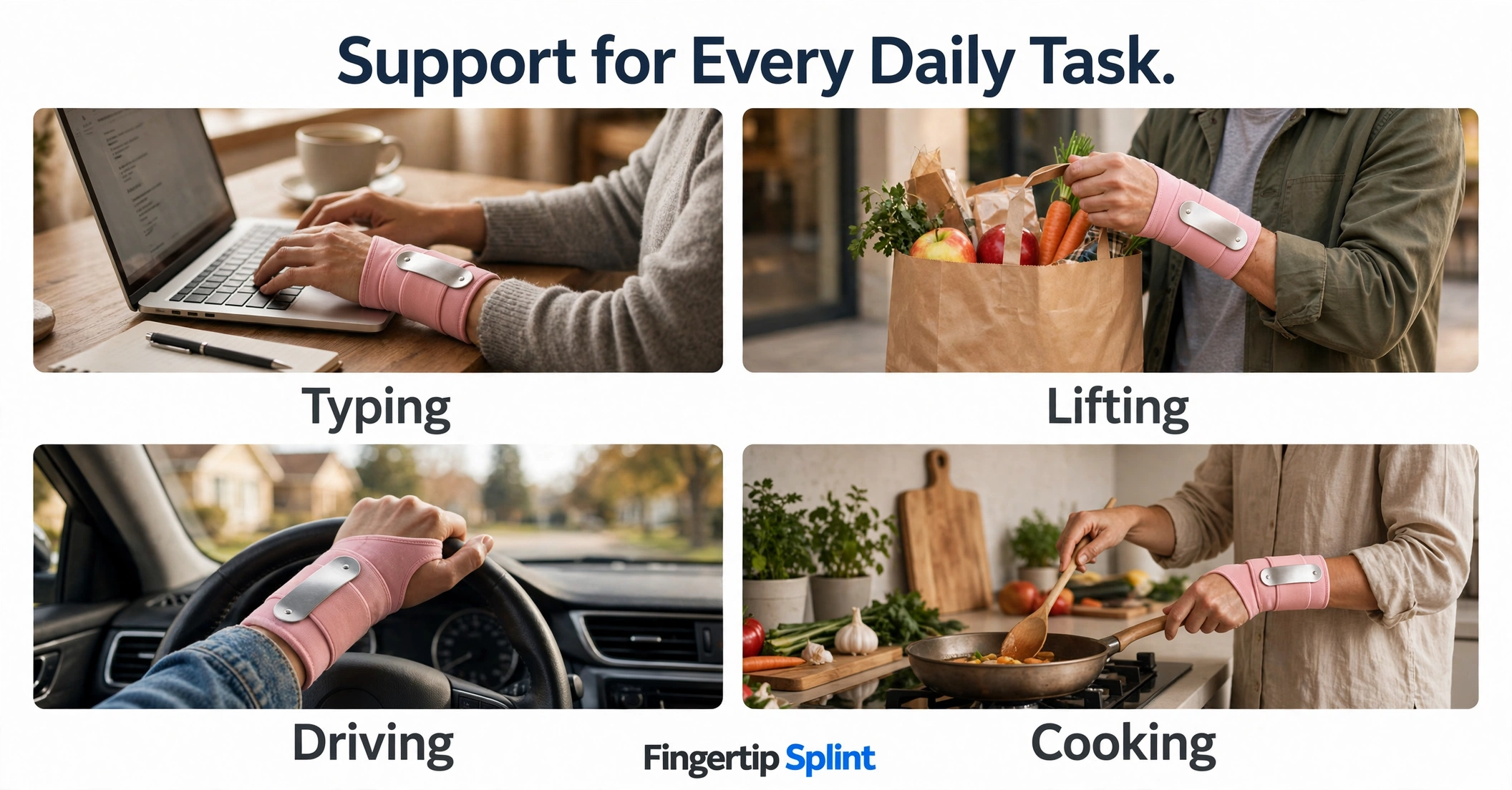 Orthopedic wrist support brace for sprains, arthritis, and carpal tunnel