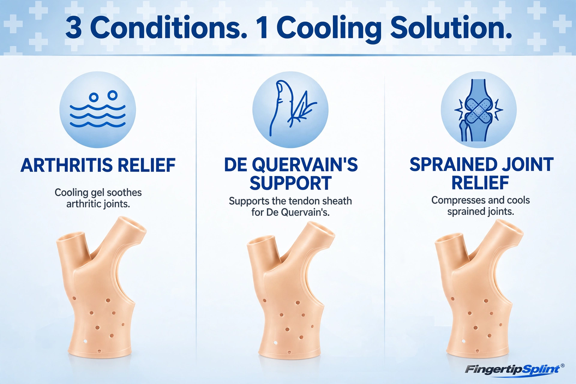 Conditions that may benefit from thumb wrist support including arthritis and tendon problems