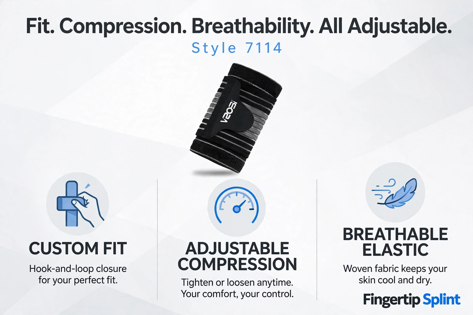 Fit and compression showing proper wrist support positioning with comfortable and secure pressure
