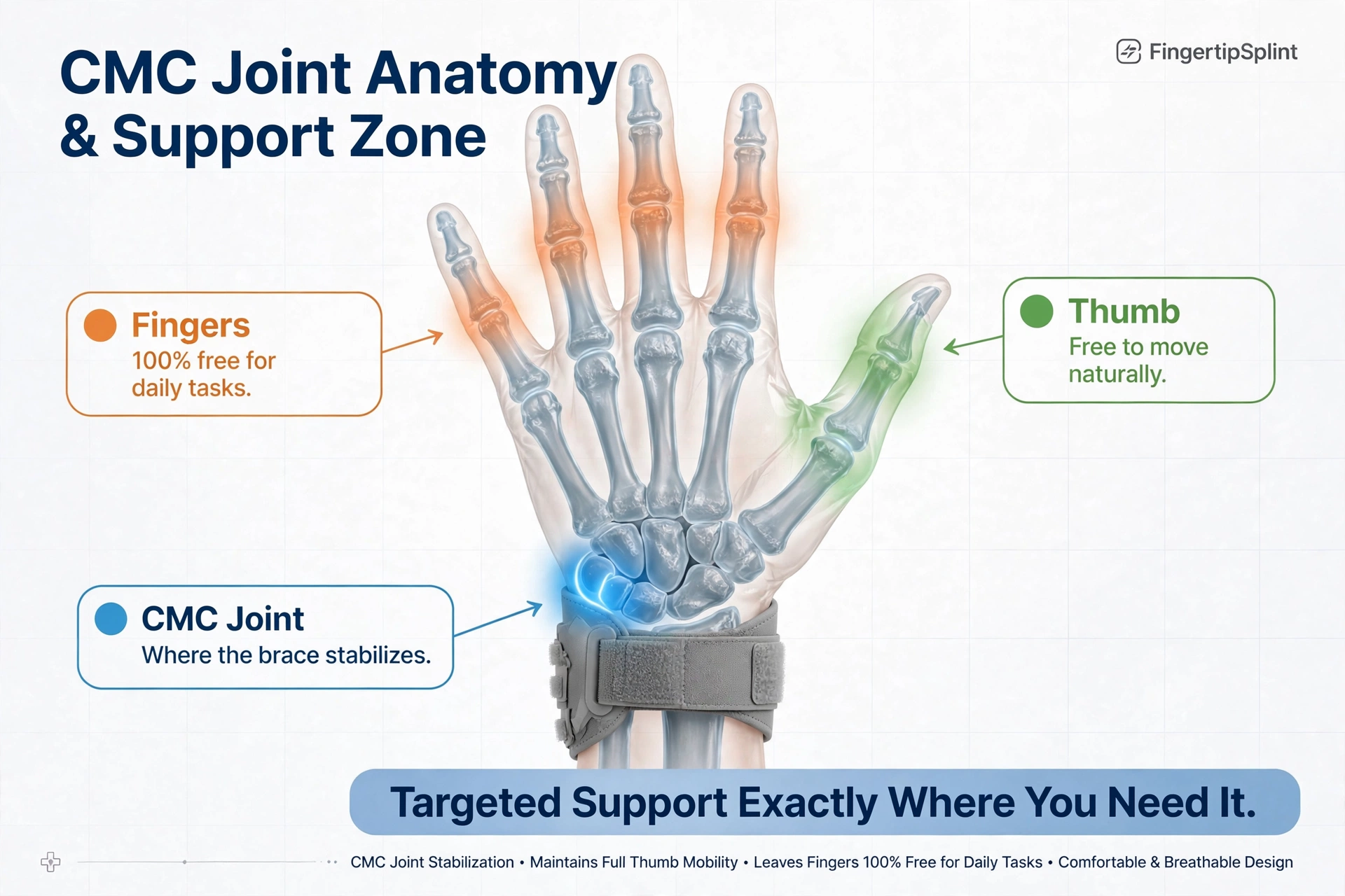 CMC thumb brace for osteoarthritis joint pain support