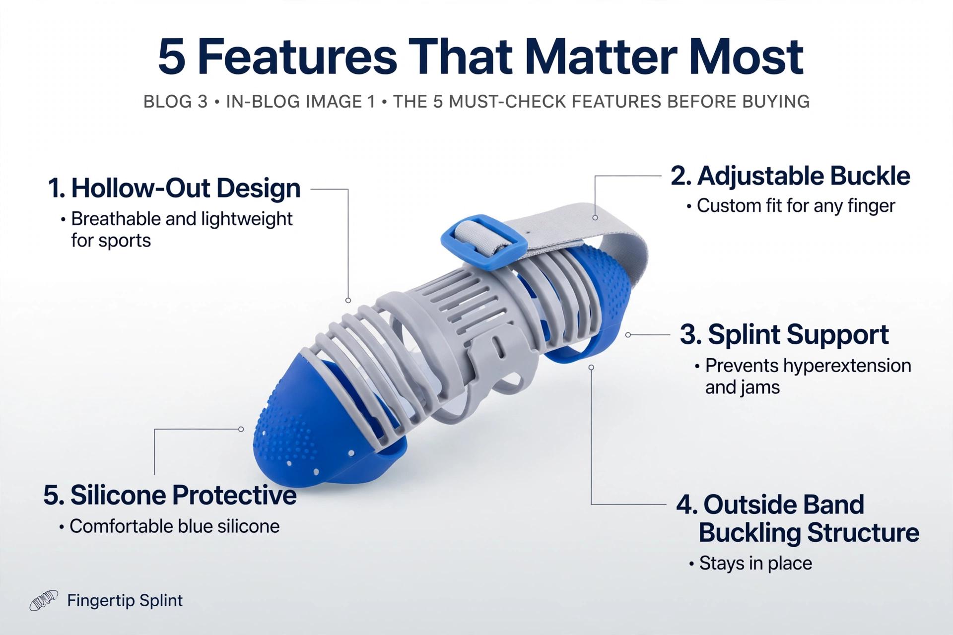 Adjustable finger sleeve support for everyday finger protection