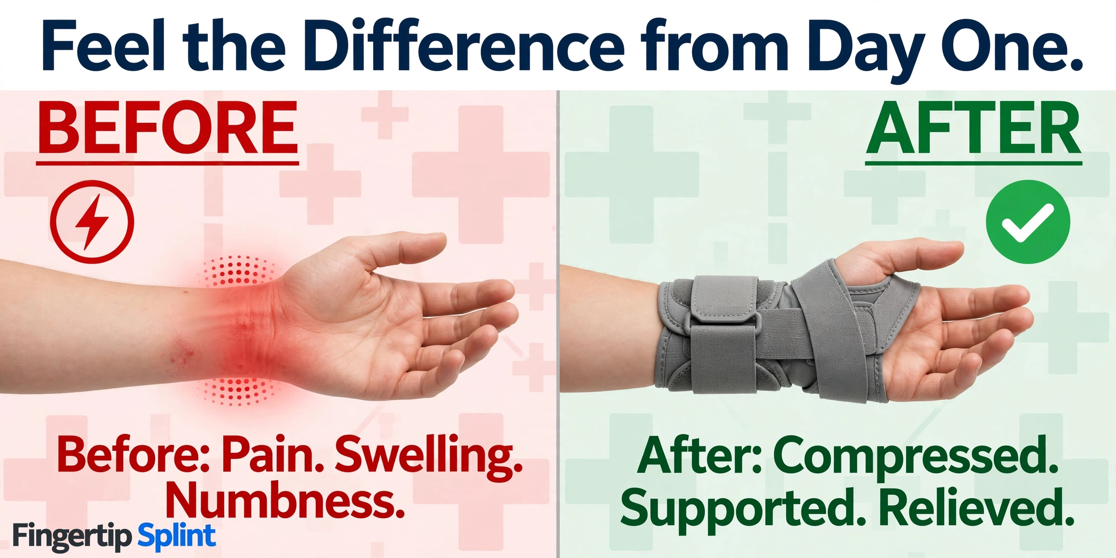 Orthopedic wrist support brace for fit and comfort