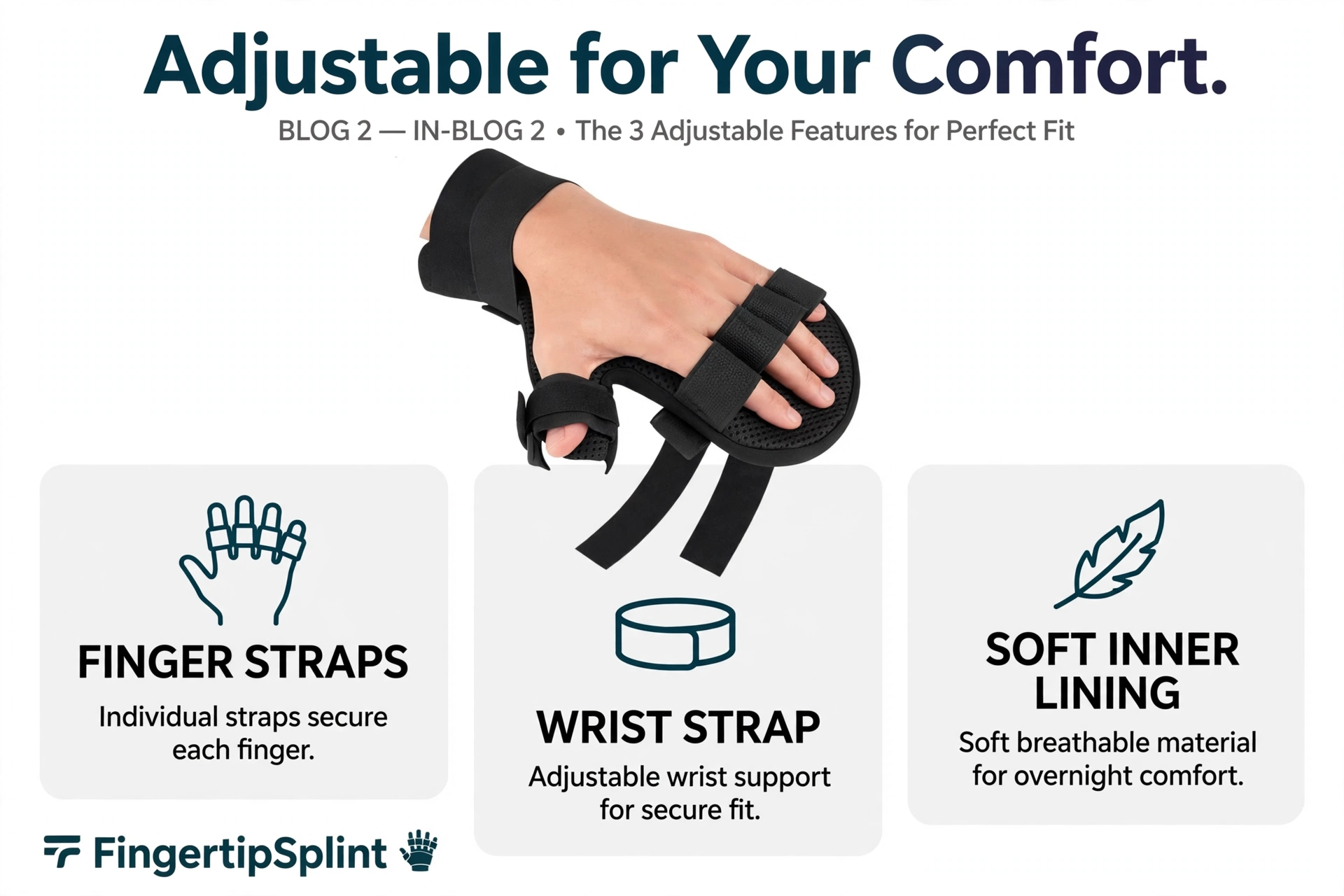 Resting hand brace compared to individual finger splint