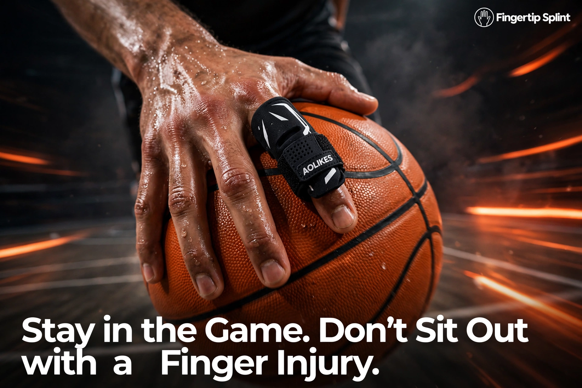Stay in the game with a basketball finger guard that balances protection and mobility during play